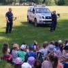 Spotkanie przedszkolaków z policjantami.